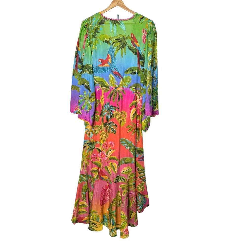 Farm Rio Ombre Forest Ruffle Tunic Dress - Picture 6 of 8